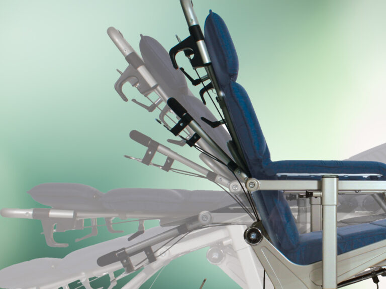 Human Care Convertible Patient Transfer Chair